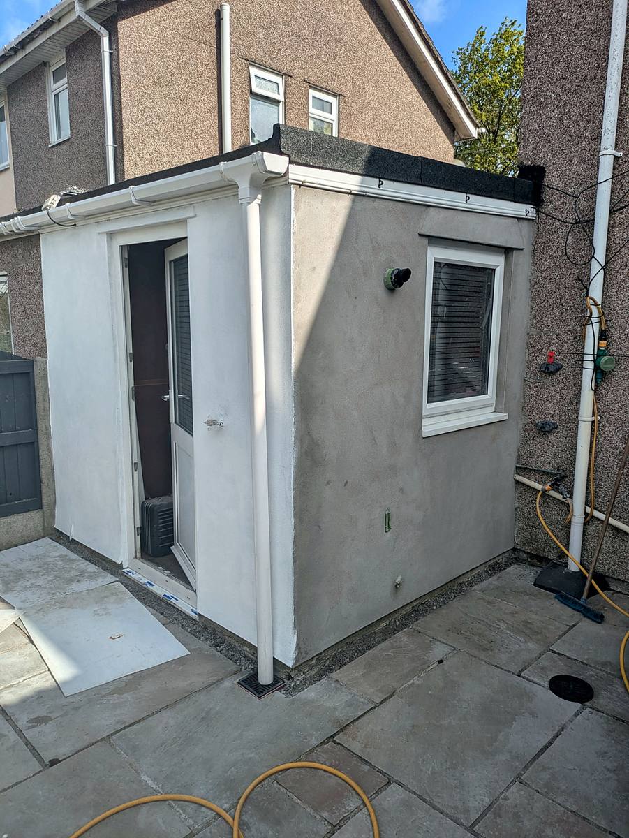 Sand & Cement Render, the completed job